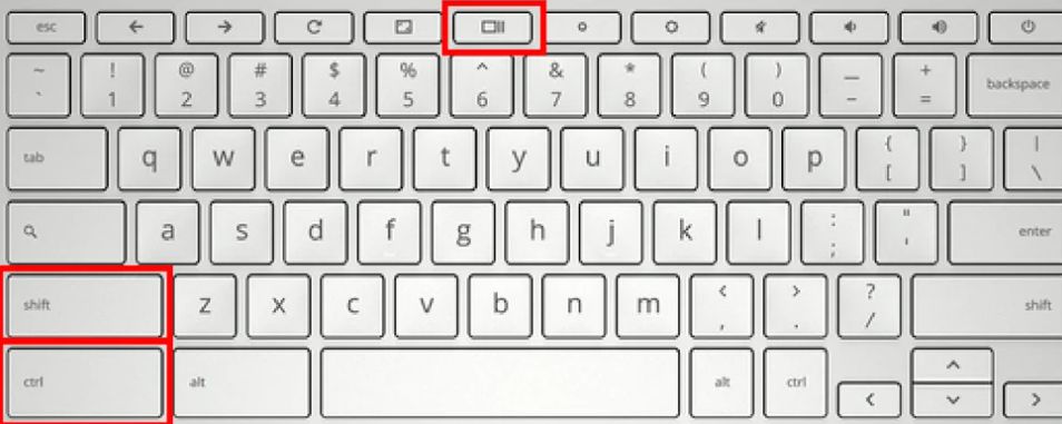 chromebook Shift + Ctrl + Show Windows Key screenshot